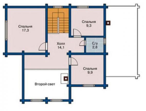 Планировка второго этажа