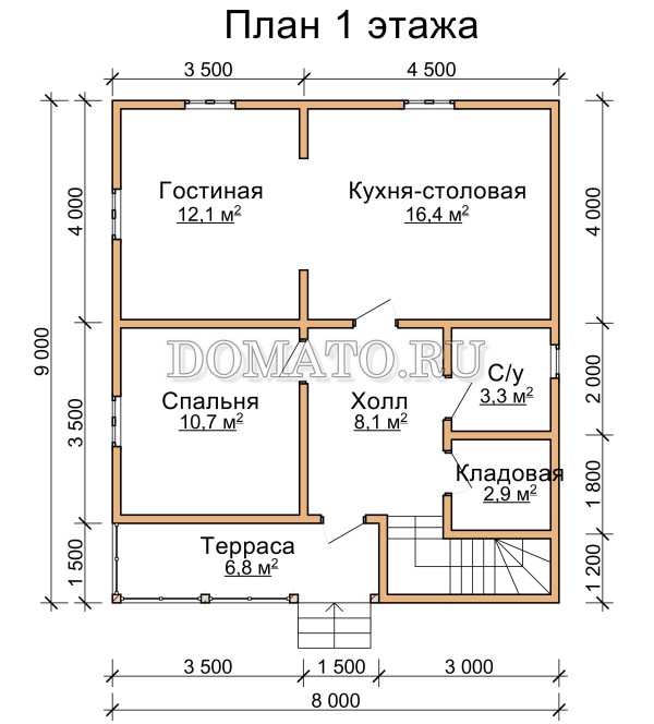 план 1 этажа