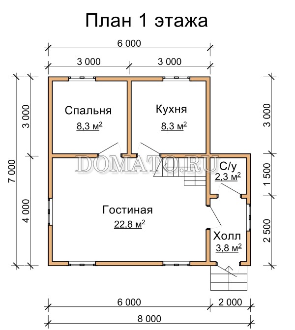 план 1 этажа