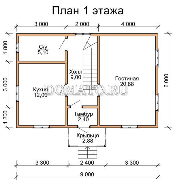 план 1 этажа