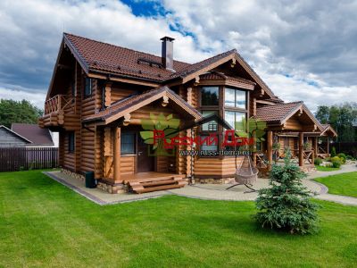дом из оцилиндрованного бревна под ключ недорого