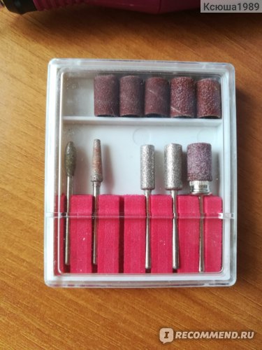 Аппарат для маникюра и педикюра Aliexpress 1pcs pink Nail Art Variable Speed Electric Manicure Pedicure tool Set Including 6 kinds of drill bits фото