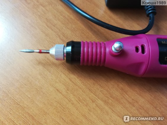 Аппарат для маникюра и педикюра Aliexpress 1pcs pink Nail Art Variable Speed Electric Manicure Pedicure tool Set Including 6 kinds of drill bits фото