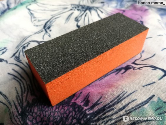 Баф Severina ОРАНЖЕВЫЙ - art. В02 - ORANGE (3 WAY) абразив 120/150/150 grit