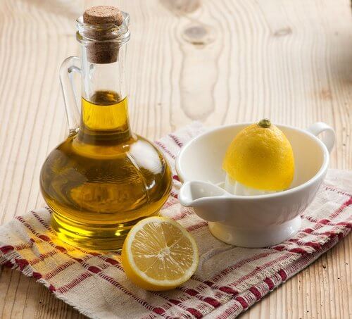 Маска с оливковым маслом и лимоном
