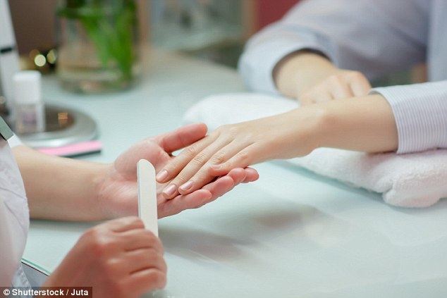 Regular treatments with a nail technician can help restore nails that no longer look their best after acrylic nails have been removed (stock image)