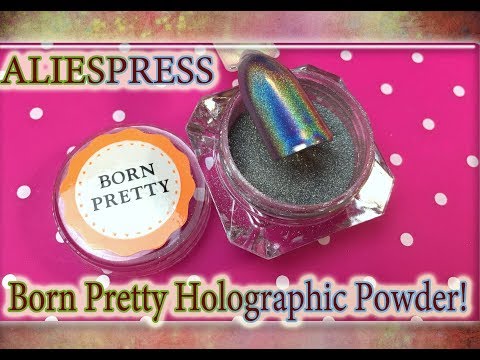 Голографический Хром Пигмент Борн Прити / Born Pretty Holographic Powder / Алиэкспресс /AliExpress.