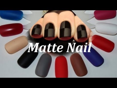 Matte NailArt / Матовые ногти - бархатный дизайн ногтей