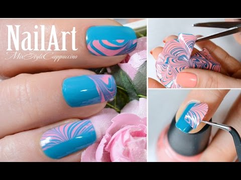 ЛАЙФХАК - Водный Дизайн Ногтей без опускания пальчиков в воду / Water Marble Nail Art