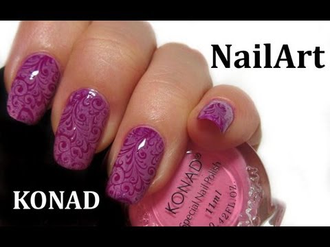 Nail Stamp KONAD (m89) / Крупные рисунки на ногтях, принты, орнаменты