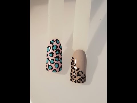 Принт Леопарда на Ногтях.Leopard Nails Tutorial