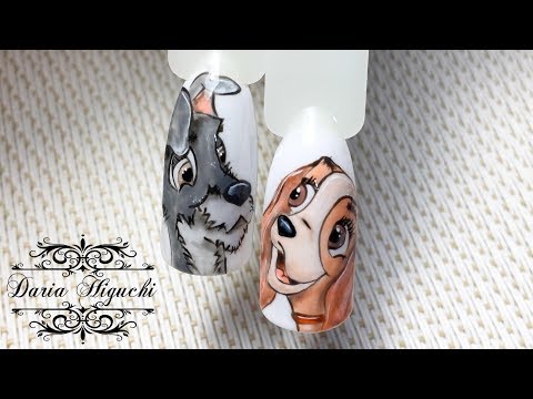 Мультяшки!!! Рисуем Собачку!!! Дизайн Ногтей!!! Nails Design!!!