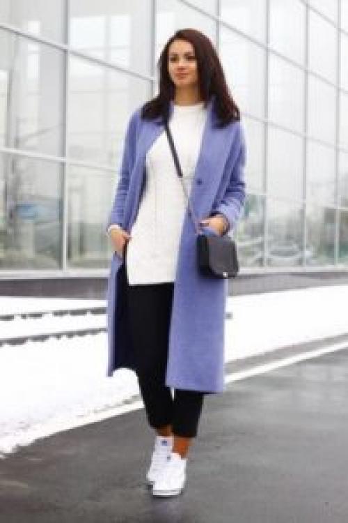 Лавандовое пальто с чем носить. С чем носить фиолетовое пальто