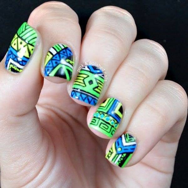 Этнический дизайн ногтей: 23 идеи маникюра 2016 года