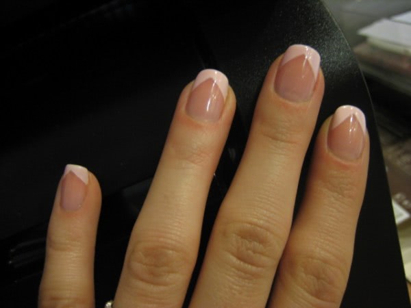 Эффект наращенных ногтей с El Corazon Active Biogel #423 и Bell French manicure #01