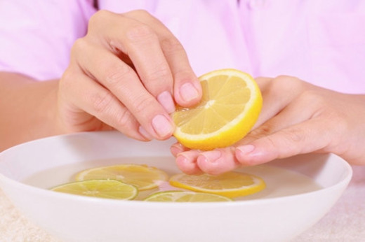Маска для ногтей с лимоном
