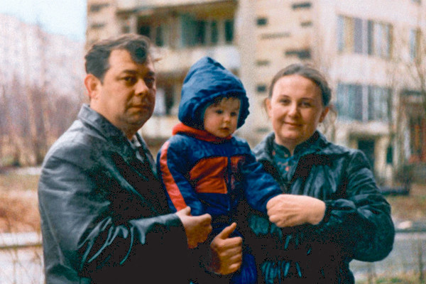 Екатерина Варнава с родителями
