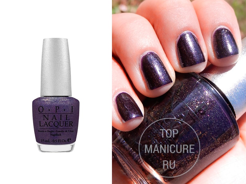 Фиолетовый лак для ногтей OPI Mystery