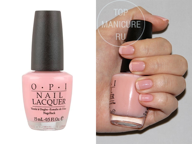 Нежно-розовый лак для ногтей OPI Passion