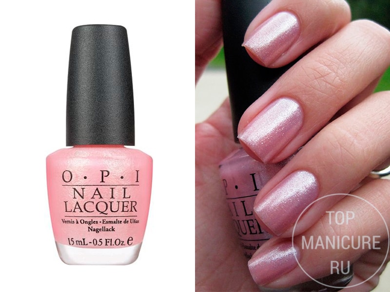 Нежно-розовый лак для ногтей OPI Princesses Rules