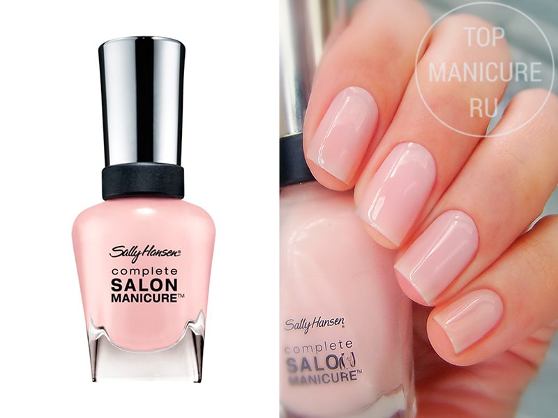 Нежно-розовый лак для ногтей Sally Hansen Salon 160