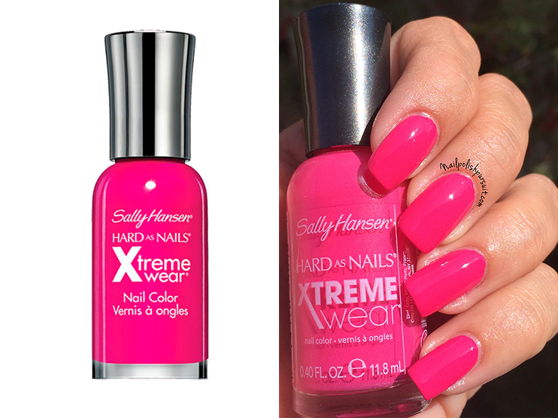 Ярко-розовый лак для ногтей Sally Hansen Fuchsia Power