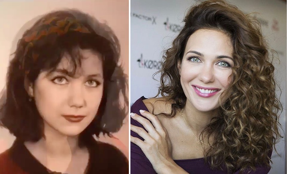 Слева: Екатерина показала, как она выглядела в юности. Справа: такими снимками актриса делится в Инстаграме сейчас. Фото: Инстаграм. 