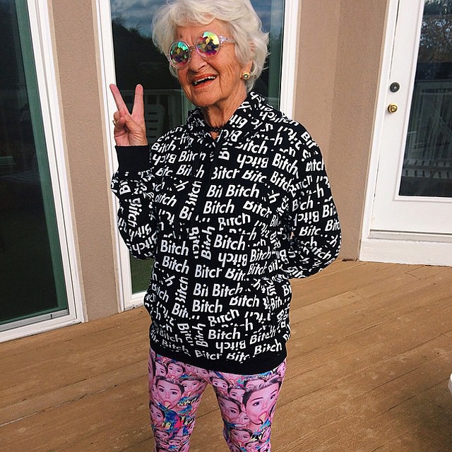 Американка с ником Бадди Винкл (Baddie Winkle) ведет микроблог в Instagram. 