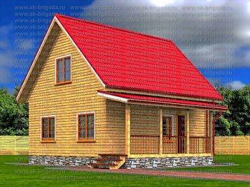 Проект деревянного дома до 100 кв м