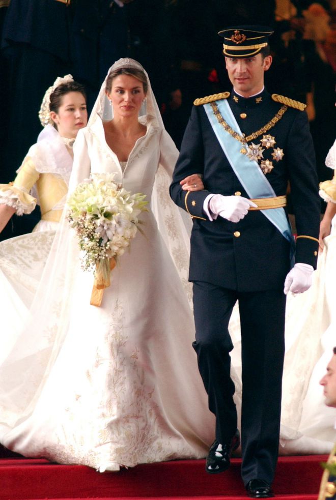 Королева Летисия в день свадьбы